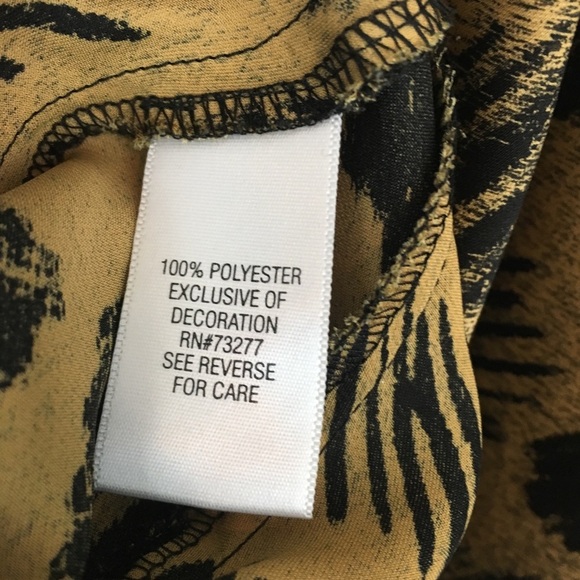 Dana Buchman Tribal Black Tan Crochet Batwing Top - Picture 8 of 8